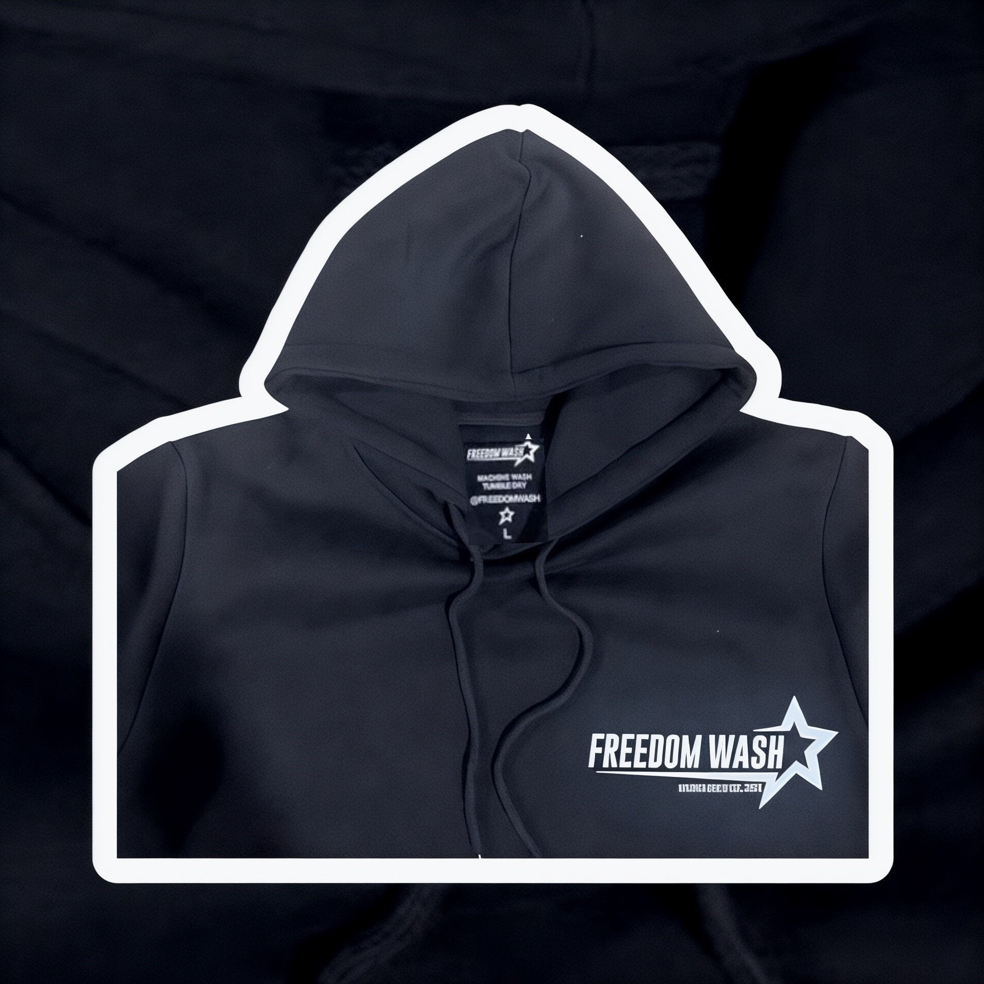 Freedom Wash Chrome Star Hoodie